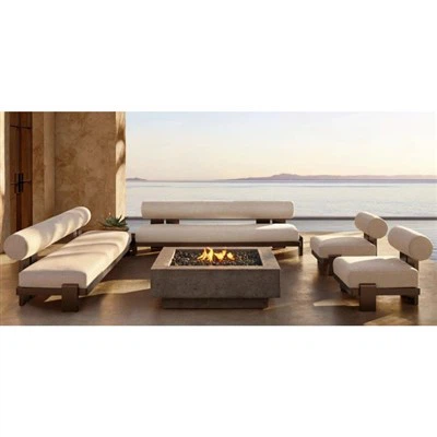 Sofá ao ar livre de alumínio moderno